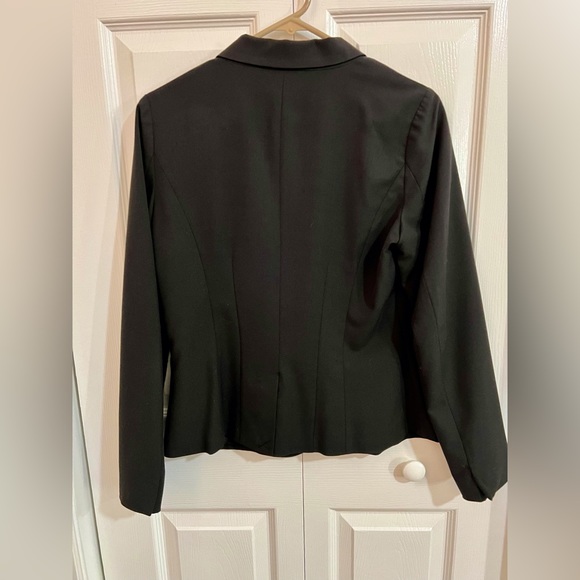 XOXO Black One Button Blazer Jacket Size Medium - Picture 4 of 5
